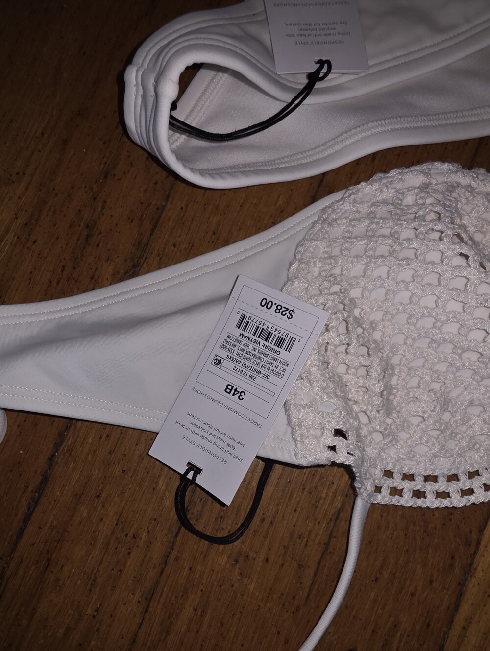 Shade Cream Crochet-Trim Bikini Set - Picture 4 of 4